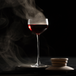 smoked manhattan in tall gentle cup