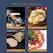 how to smoke food infographic featuring cheese, charcuterie, meats, fish and espresso martini