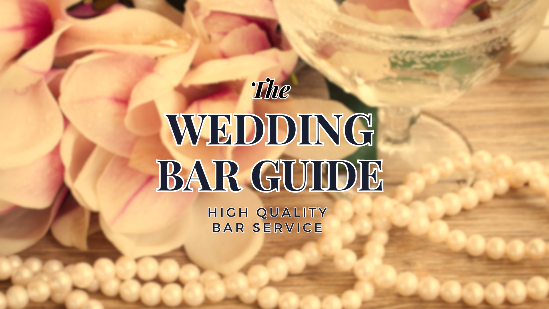 The Wedding Bar Guide HighQuality Bar Service Spirits With Smoke
