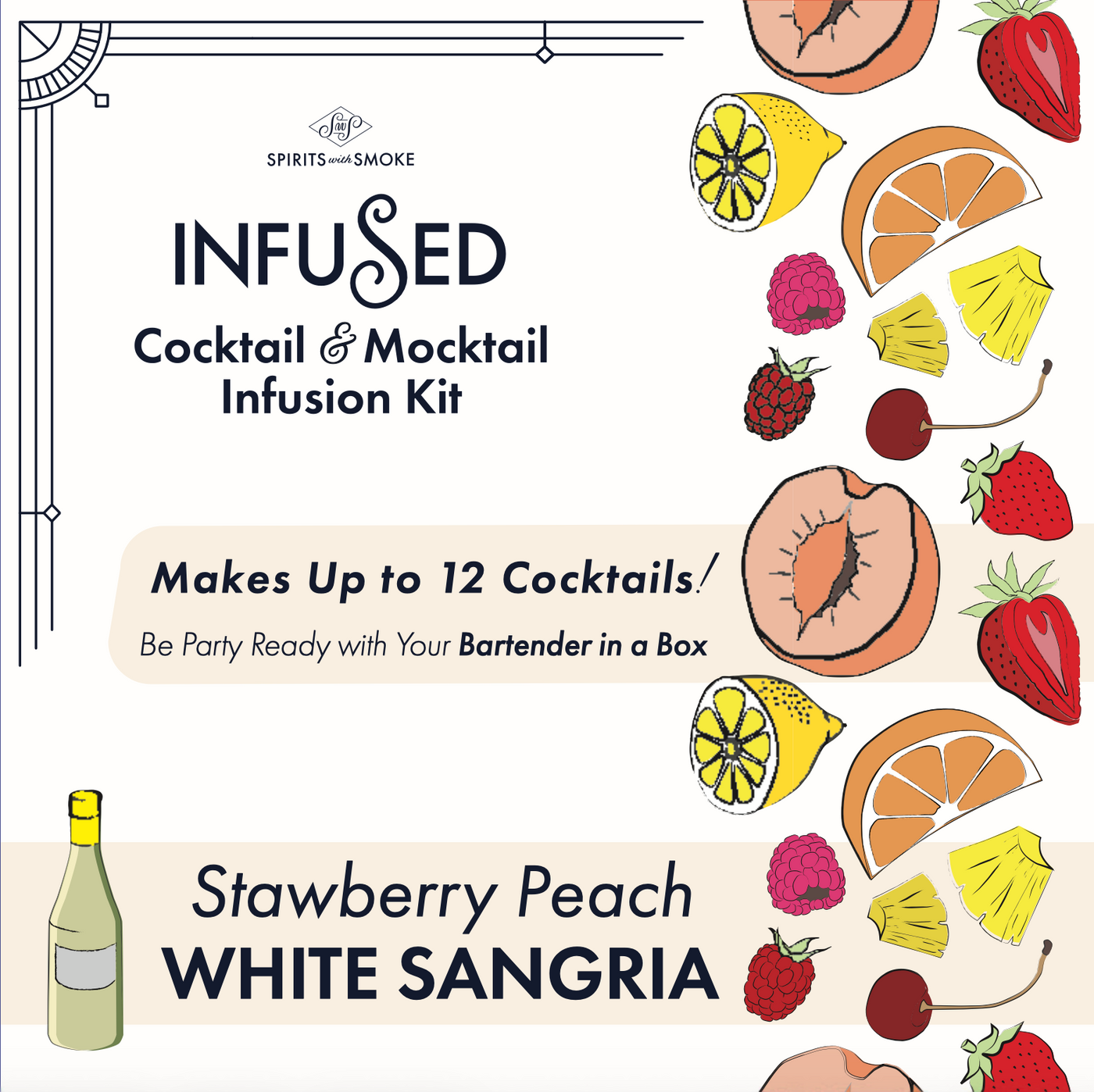 Strawberry Peach White Sangria