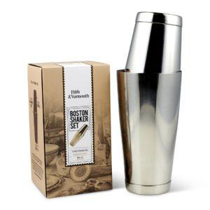 Weighted Stainless steel Boston shaker Spirits with Smoke